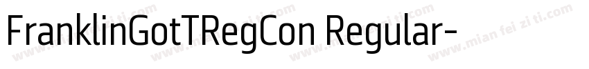 FranklinGotTRegCon Regular字体转换